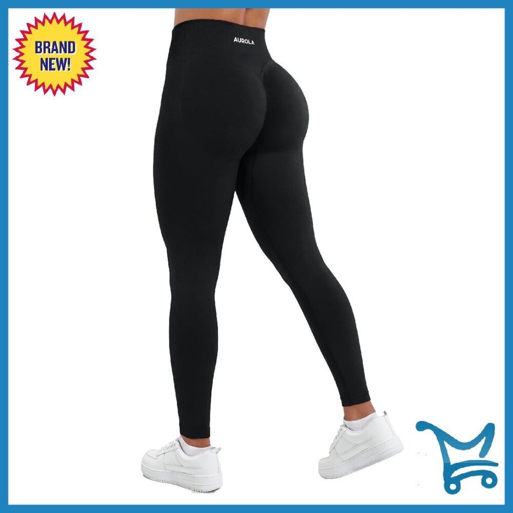 Seamless Compression Leggings Tummy Control Mid Rise Yoga Pants